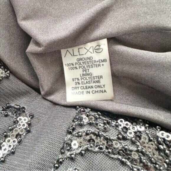 NWT Alexis Franciska Sequined Open Back Beaded Black Mini Dress Size XS - Picture 12 of 12